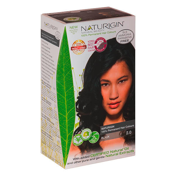 Naturigin Permanent Hair Color Cream Set 2.0 Black - 1