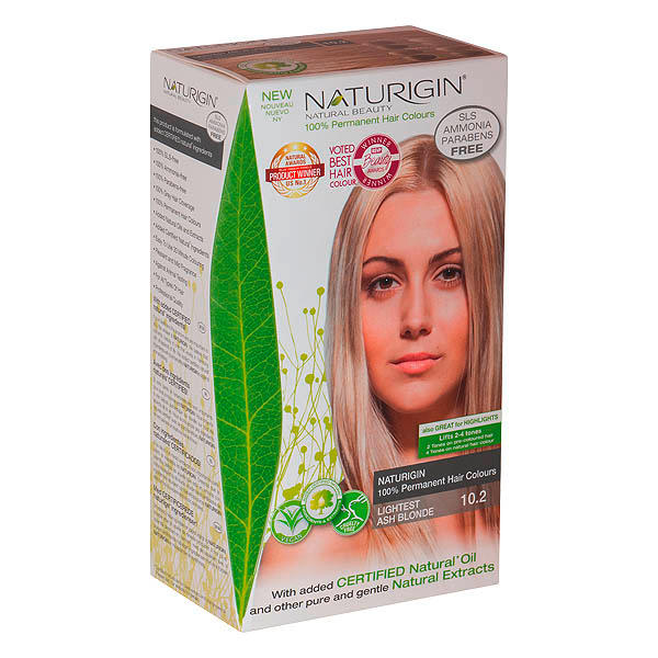 Naturigin Permanent Hair Color Cream Set 10.2 Lightest Blonde Ash - 1