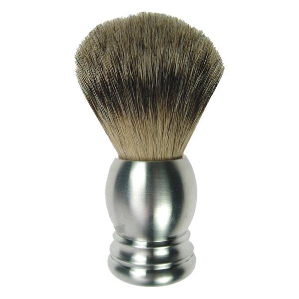 dusy professional Pennello da barba puro pelo di tasso punta d'argento  - 1