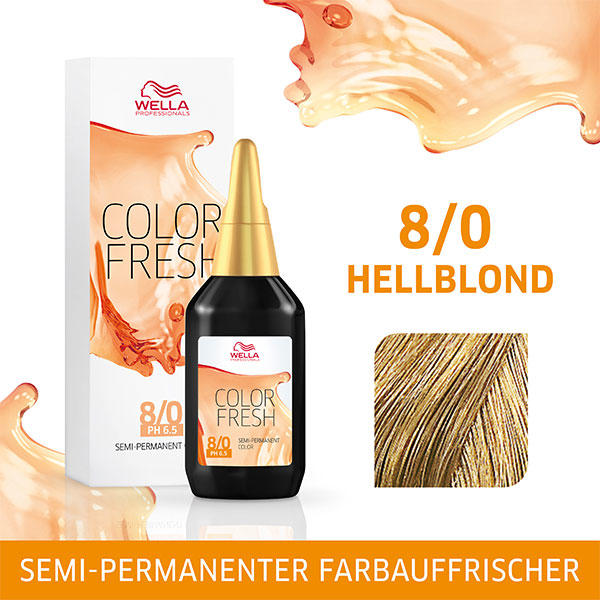 Wella Color Fresh pH 6.5 - Acid 8/0 Licht blond, 75 ml - 1