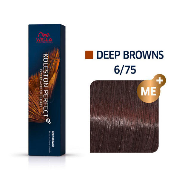 Wella Koleston Perfect Deep Browns 6/75 Donker blondbruin mahonie, 60 ml - 1