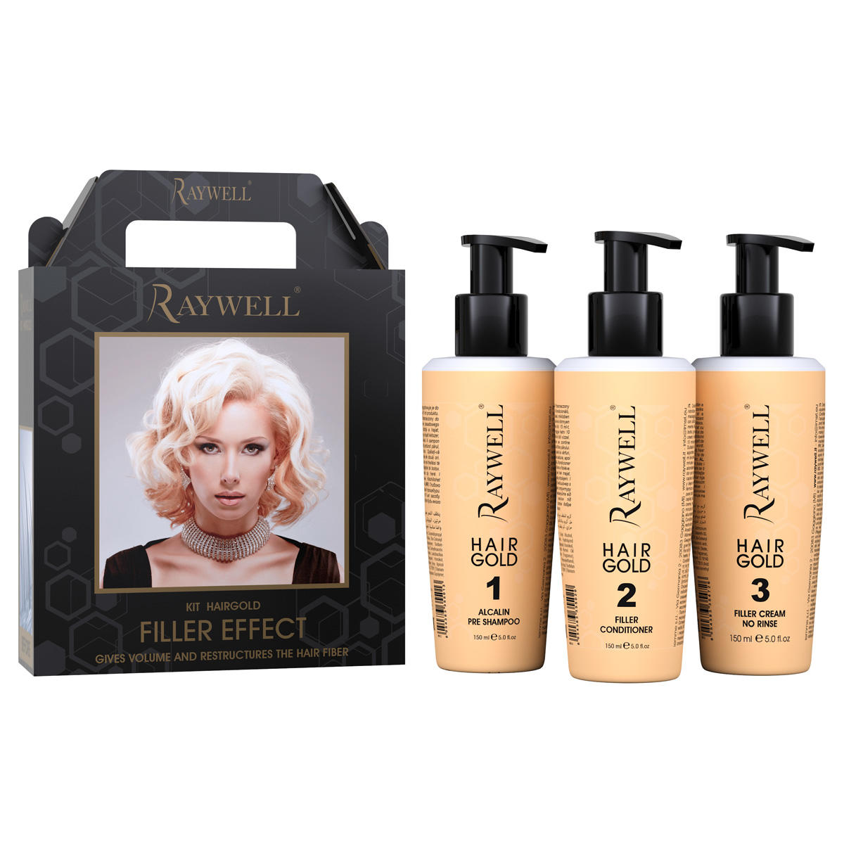 Raywell Kit Boto Hair Gold Filler Effect  - 1