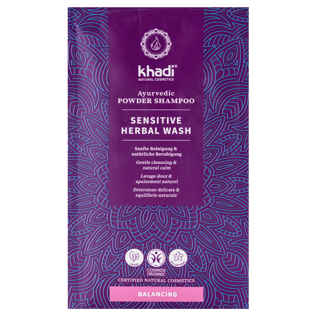 khadi Balancing Ayurvedic Powder Shampoo Sensitive Herbal Wash 50 g - 1