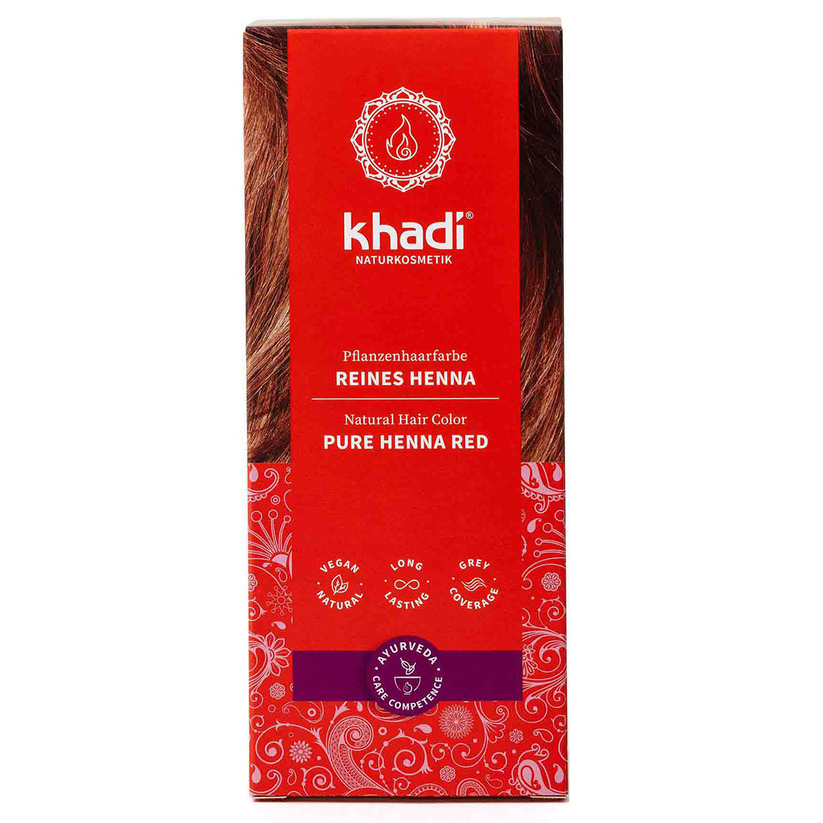 khadi Couleur de cheveux à base de plantes henné pur 100 g - 1