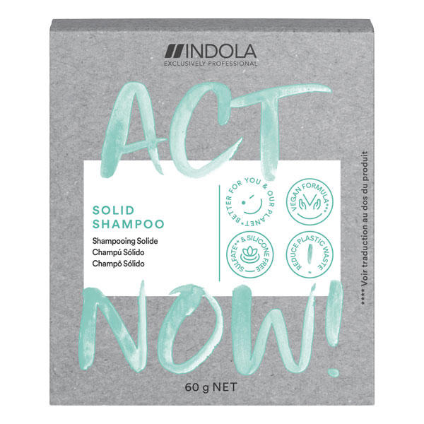 Indola ACT Now! Shampoo solido 60 g - 1