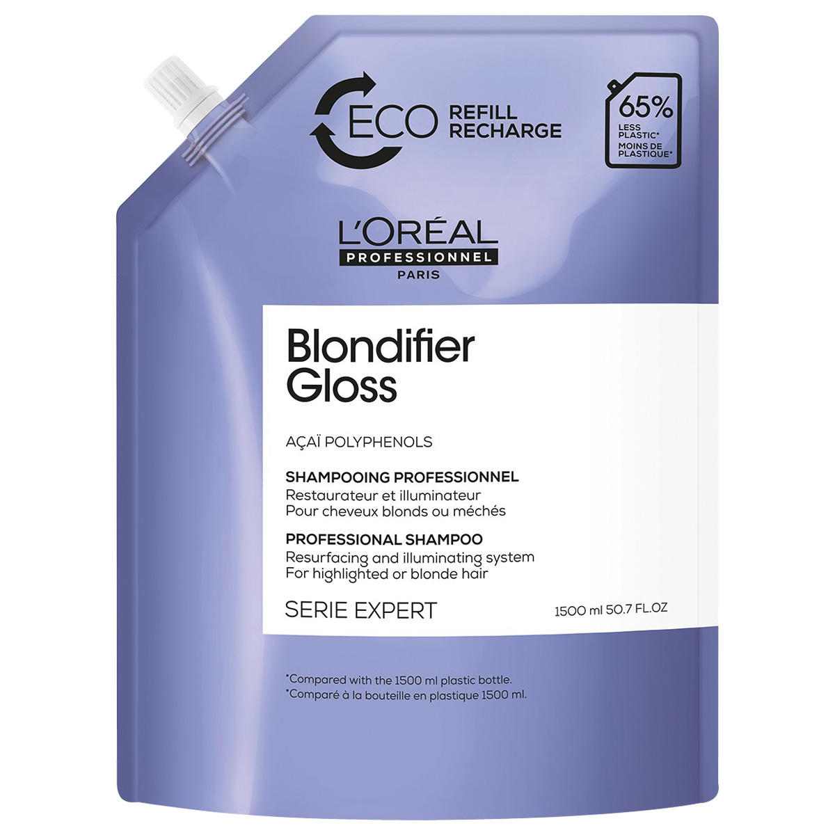 L'Oréal Professionnel Paris Serie Expert Blondifier Shampoo Gloss Refill 1,5 litros - 1