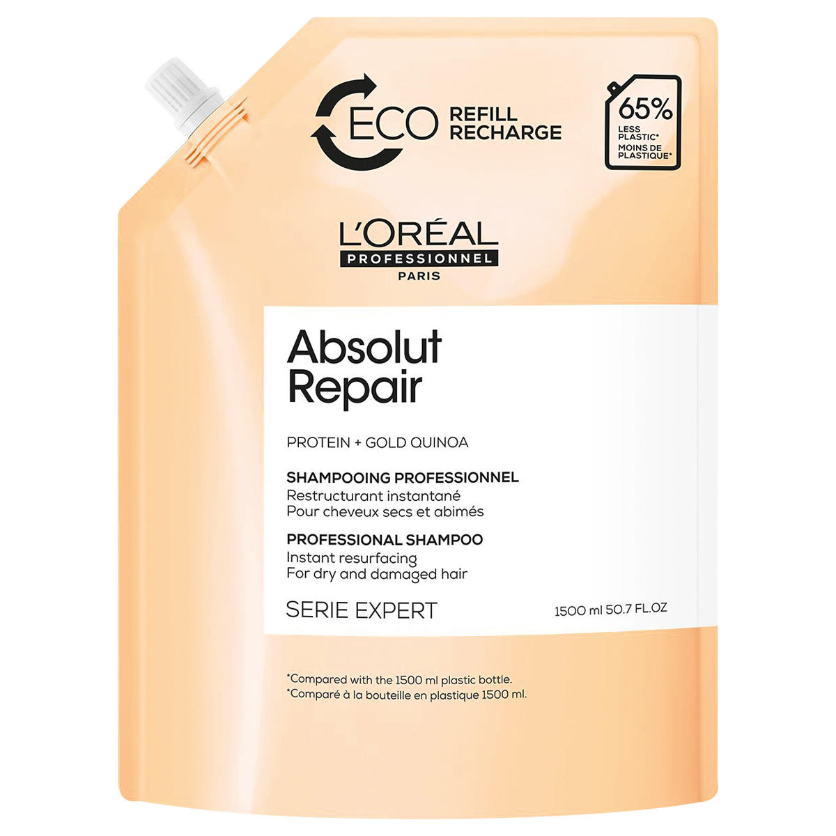 L'Oréal Professionnel Paris Serie Expert Absolut Repair Professional Shampoo Refill 1,5 litros - 1