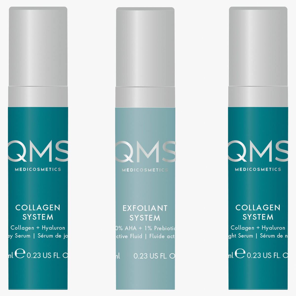 QMS Collagen + Exfoliant Set Strong 3 x 7 ml  - 1