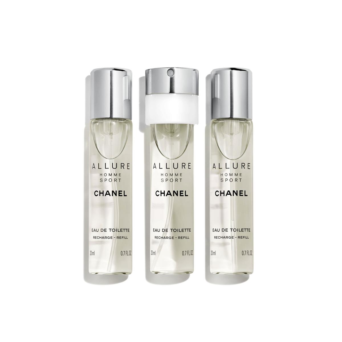 CHANEL ALLURE HOMME SPORT EAU DE TOILETTE NACHFÜLLBARES TWIST AND SPRAY REFILL, 3 x 20 ml - 1