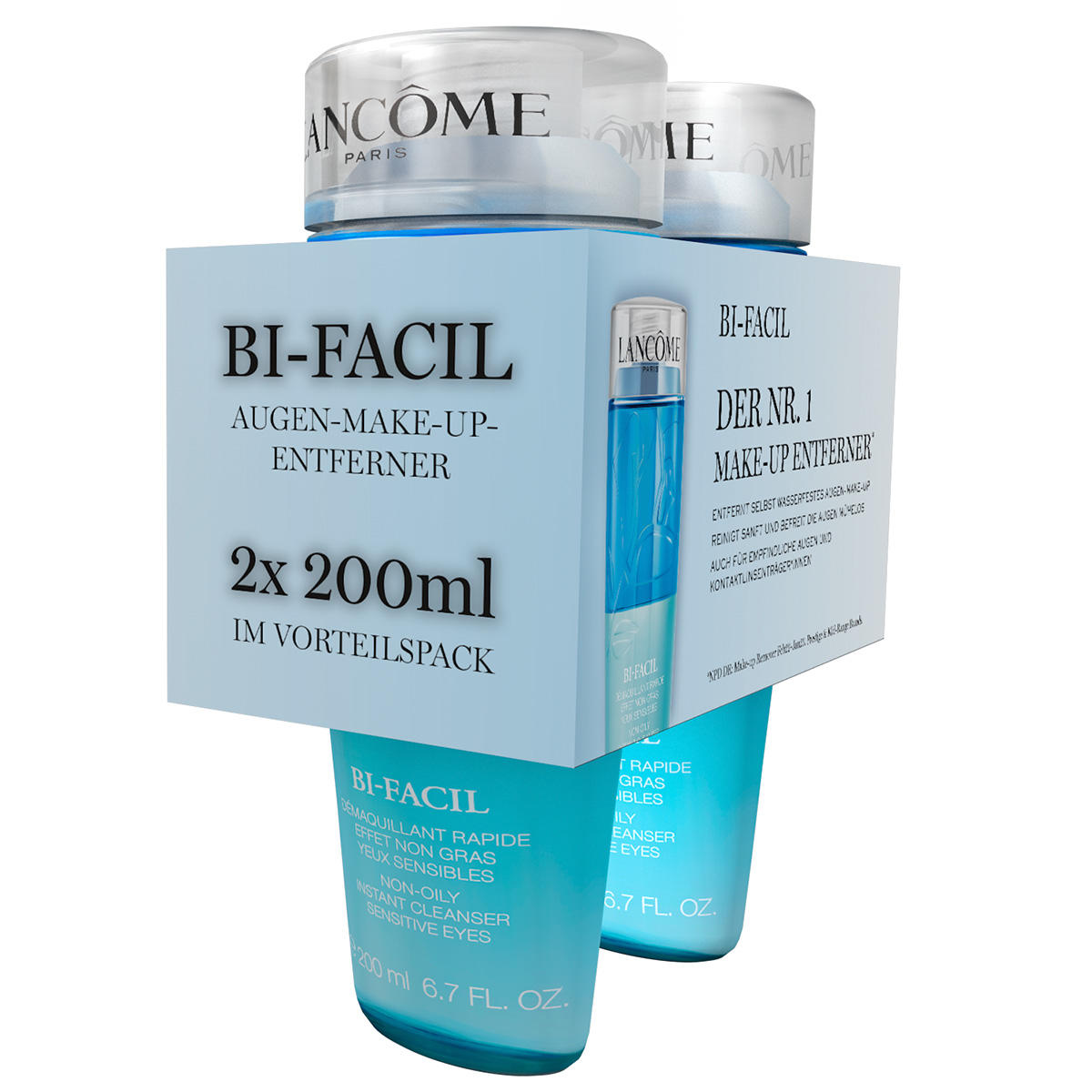 Lancôme Bi-Facil Waterproof oogmake-up remover Twin Pack  2 x 200 ml - 1