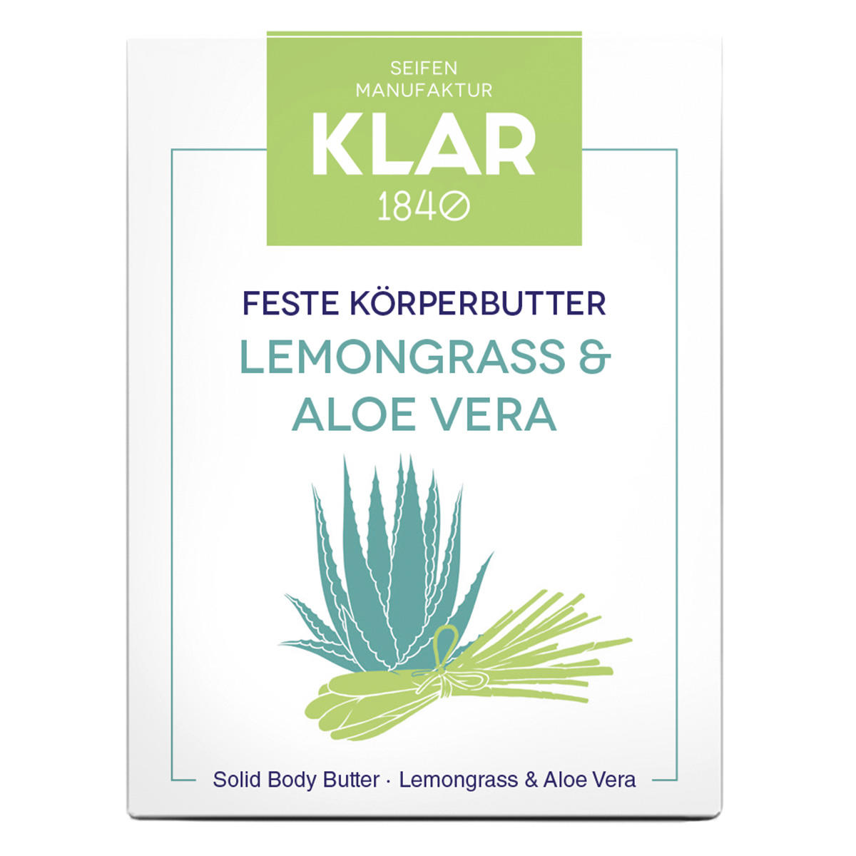 KLAR Solid Body Butter Lemongrass & Aloe Vera 60 g - 1