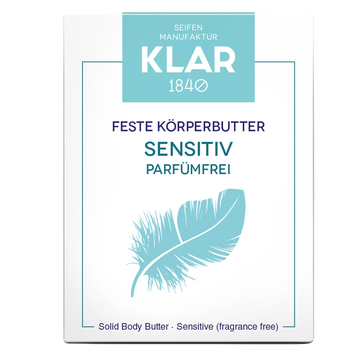 KLAR Feste Körperbutter Sensitive 60 g - 1