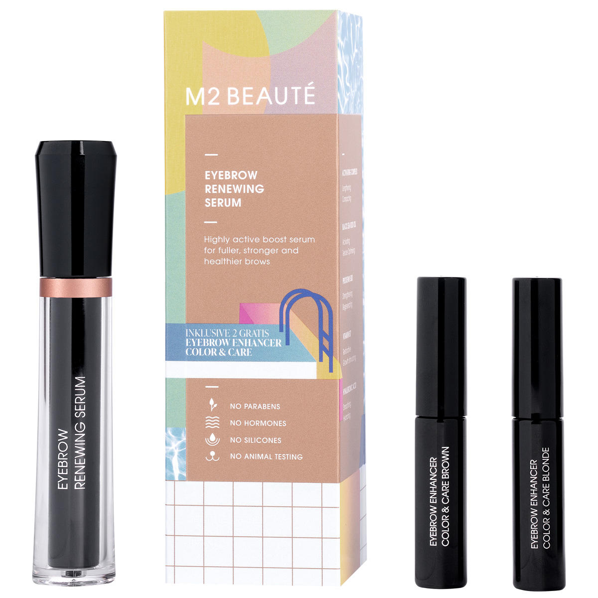 M2 Beauté Eyebrow Renewing Serum Summer Set  - 1