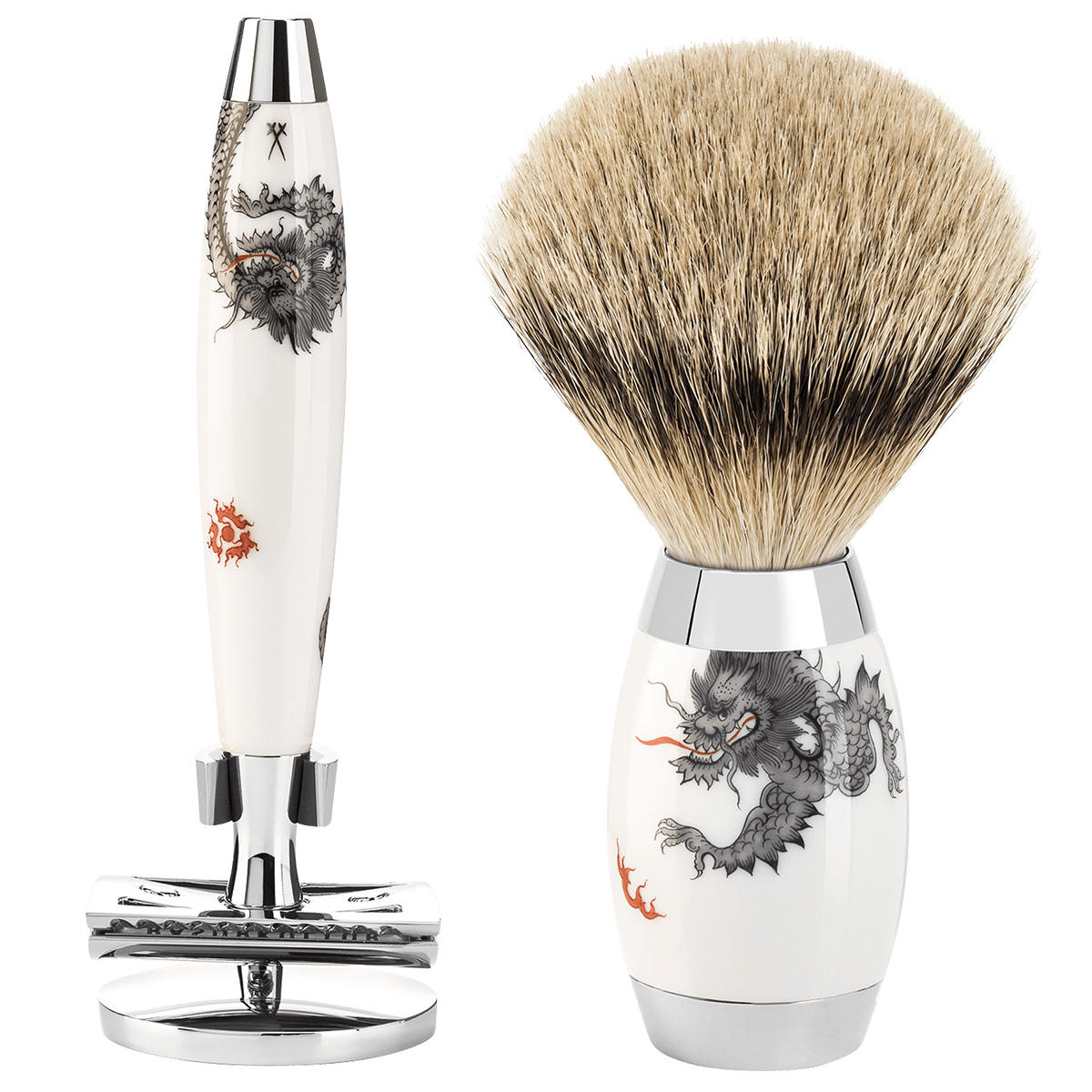MÜHLE Shaving set with razor EDITION MEISSEN  - 1