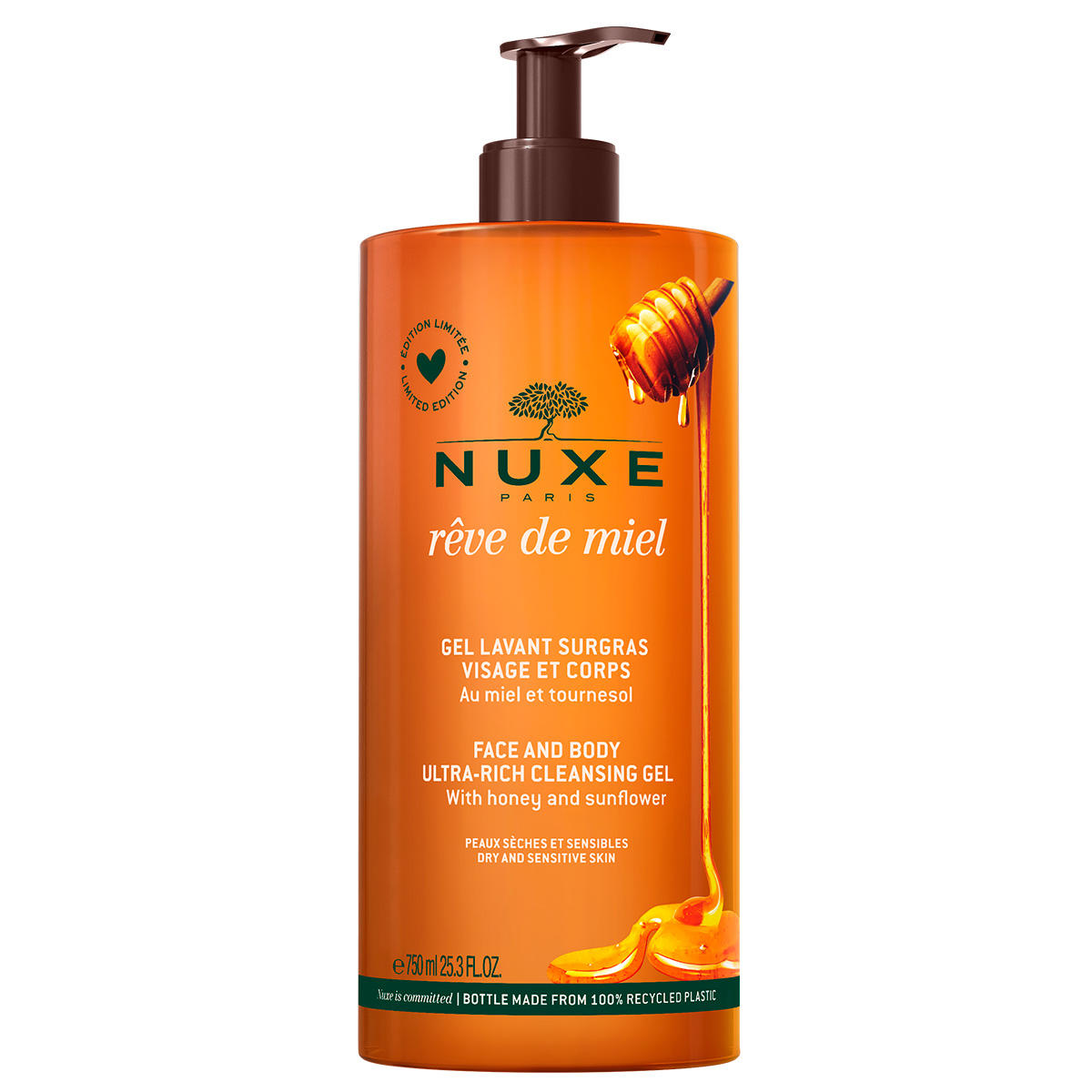 NUXE Rêve de Miel Face and Body Ultra-Rich Cleansing Gel  750 ml - 1
