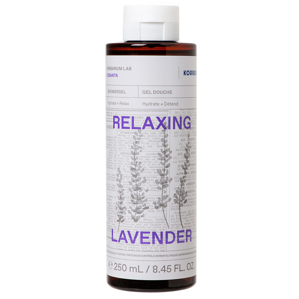 KORRES Relaxing Lavender Gel doccia 250 ml - 1