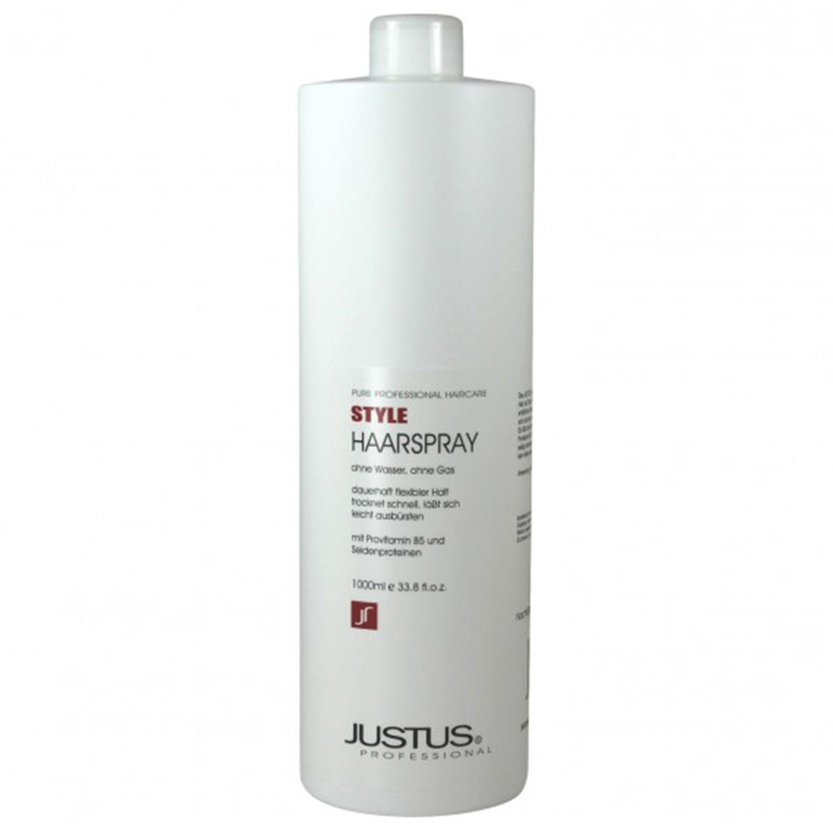 Justus Professional Lacca per capelli senza acqua, senza gas propellente - flacone di ricarica 1 Liter - 1