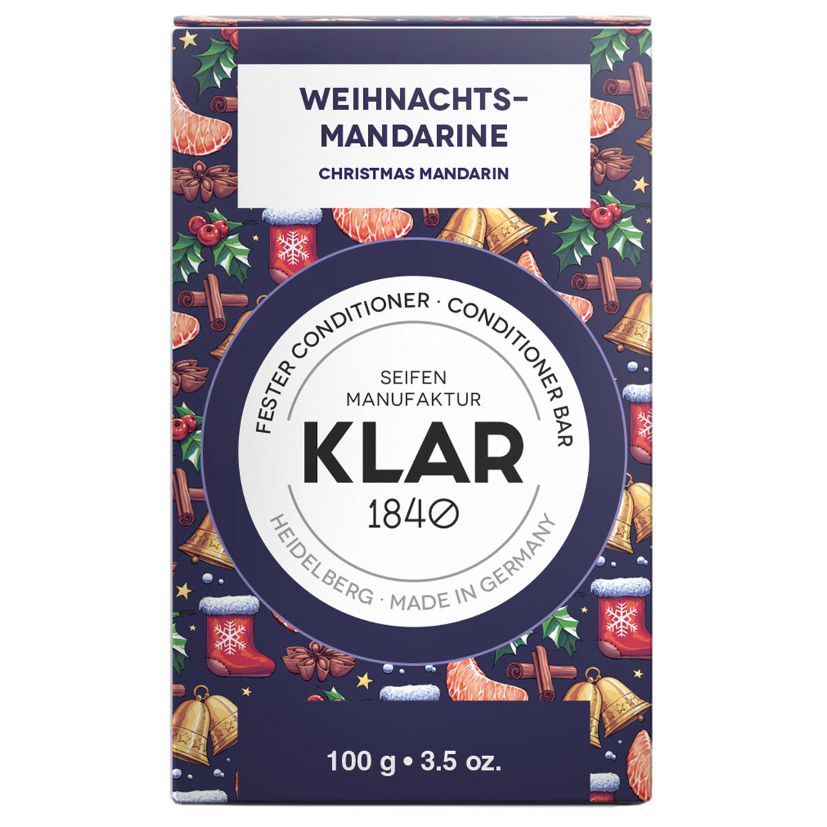 KLAR Solid Conditioner Kerst Mandarijn 100 g - 1