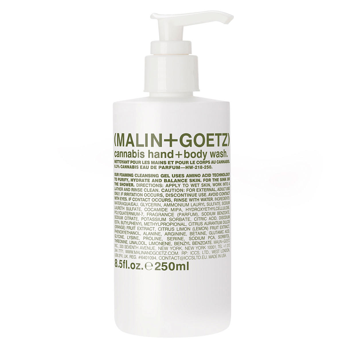 (MALIN+GOETZ) Cannabis Hand + Body Wash 250 ml - 1