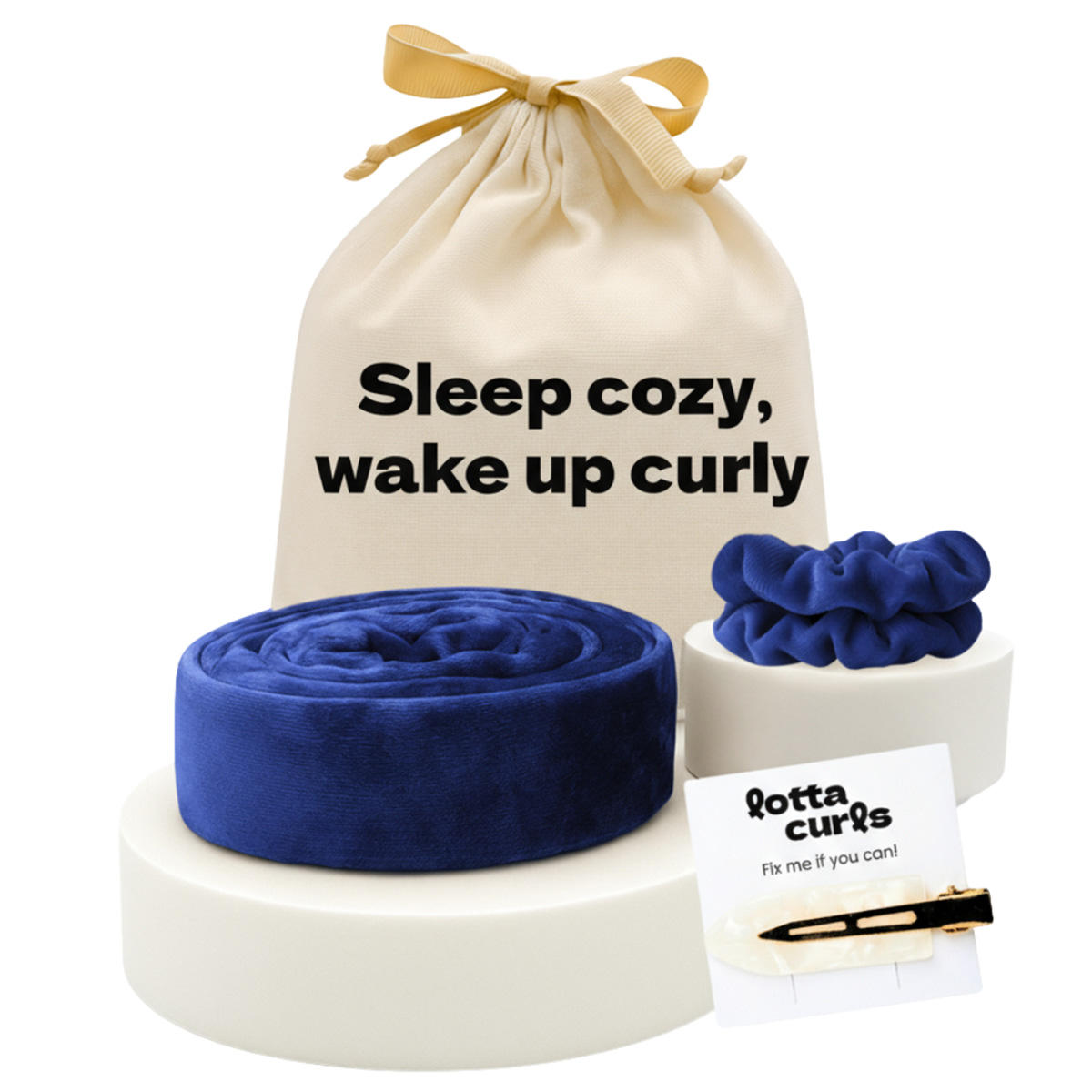 lotta curls Lockenband Set Deep Blue 1 Stück - 1