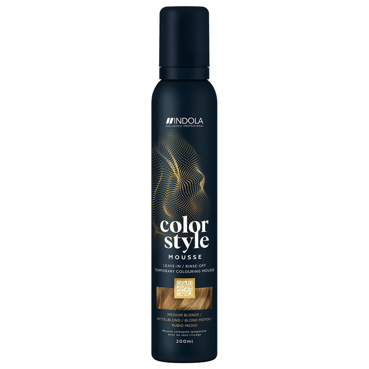 Indola Profession Color Style Mousse Mittelblond 200 ml - 1