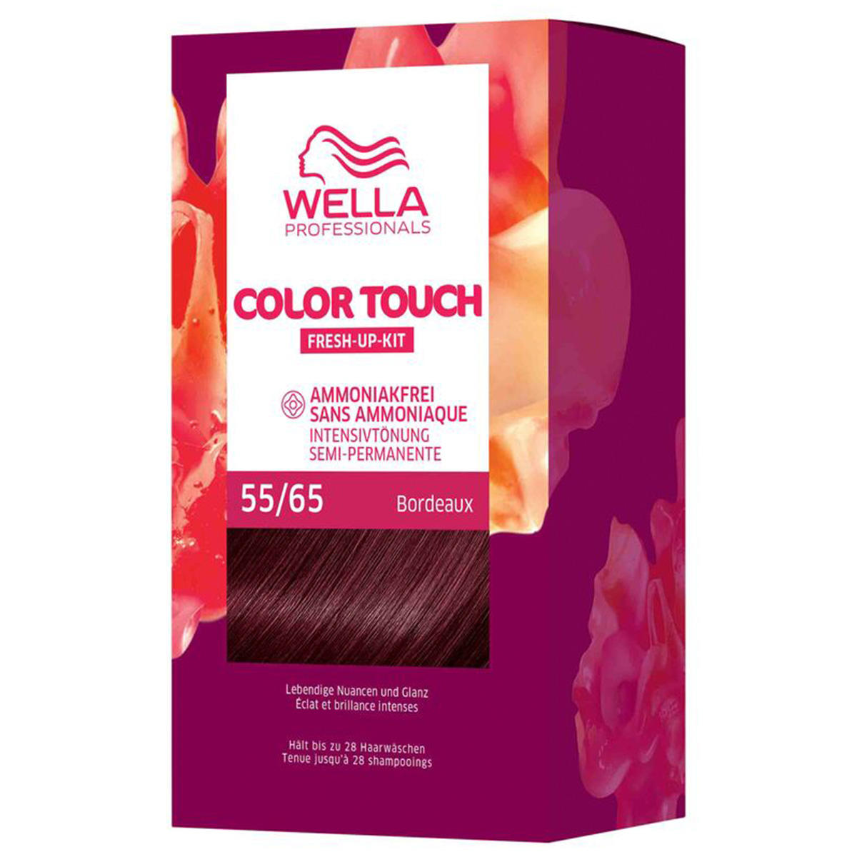 Wella Color Touch Fresh-Up-Kit 55/65 Marrone chiaro intenso viola-mogano 130 ml - 1