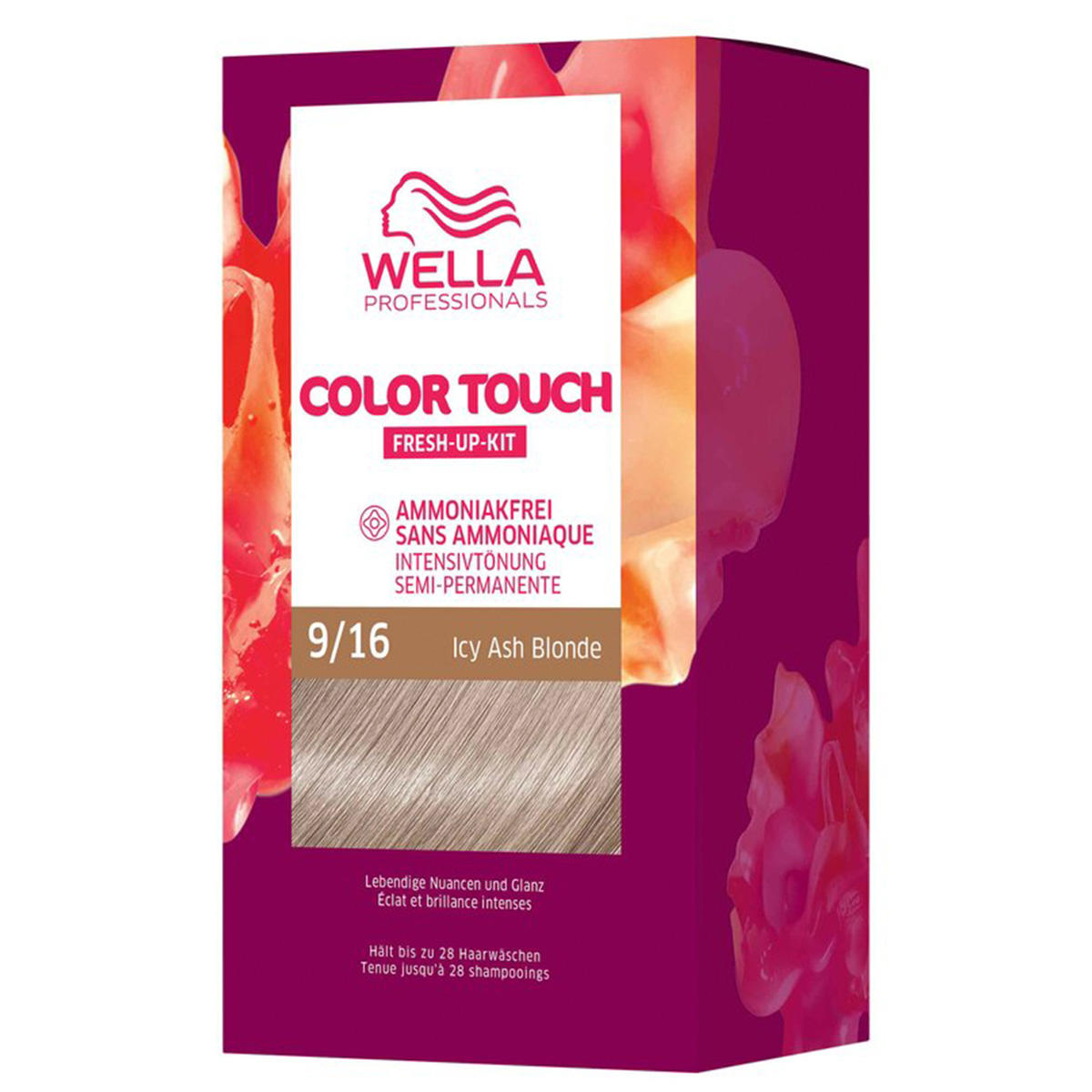 Wella Color Touch Fresh-Up-Kit 9/16 Biondo chiaro violetto cenere 130 ml - 1