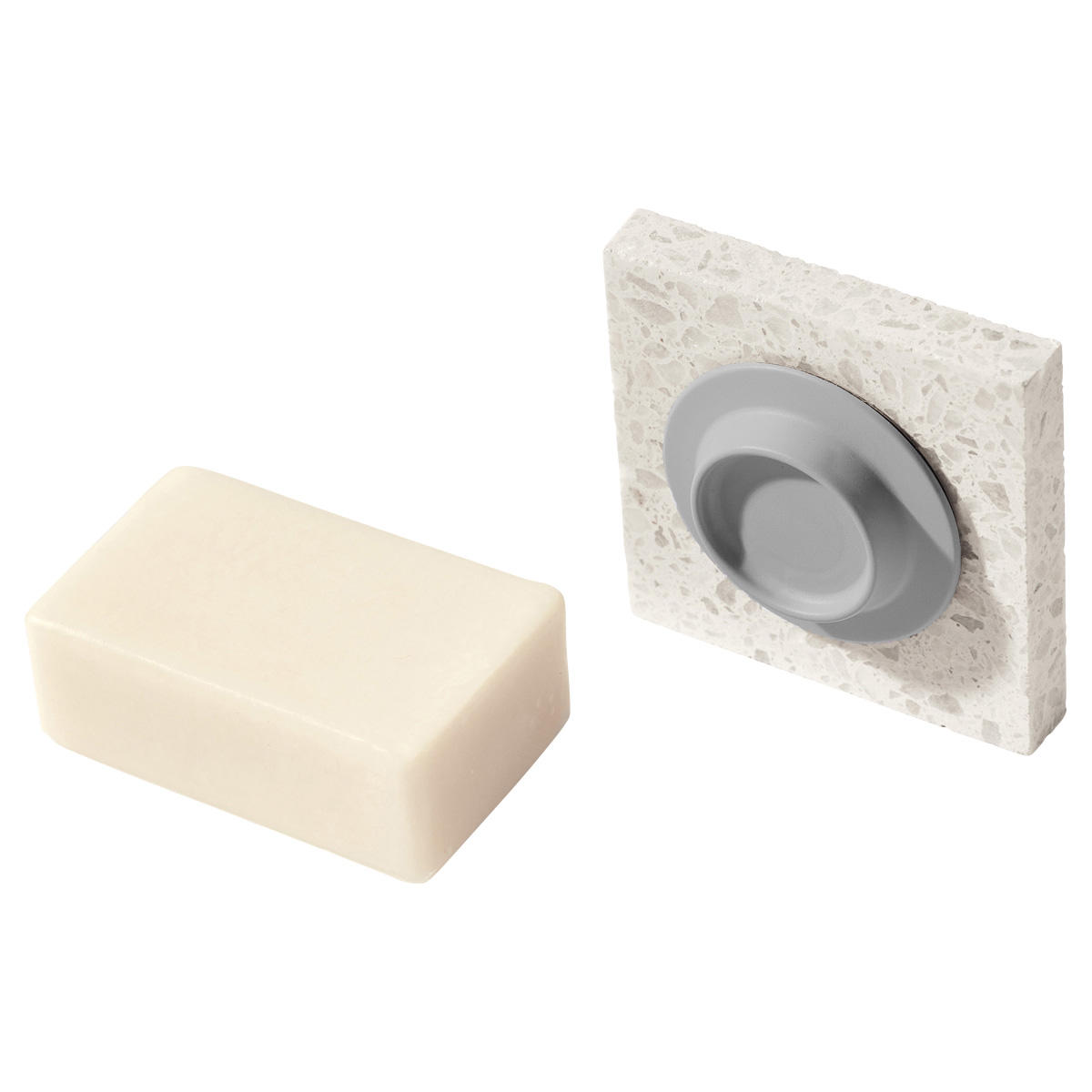 soapi Porta sapone magnetico grigio chiaro  - 1