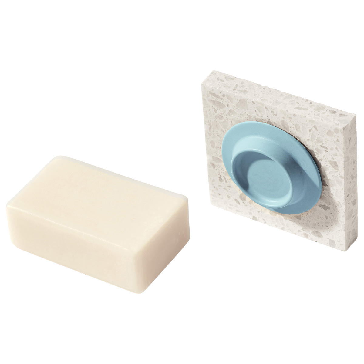 soapi Porta sapone magnetico azzurro  - 1