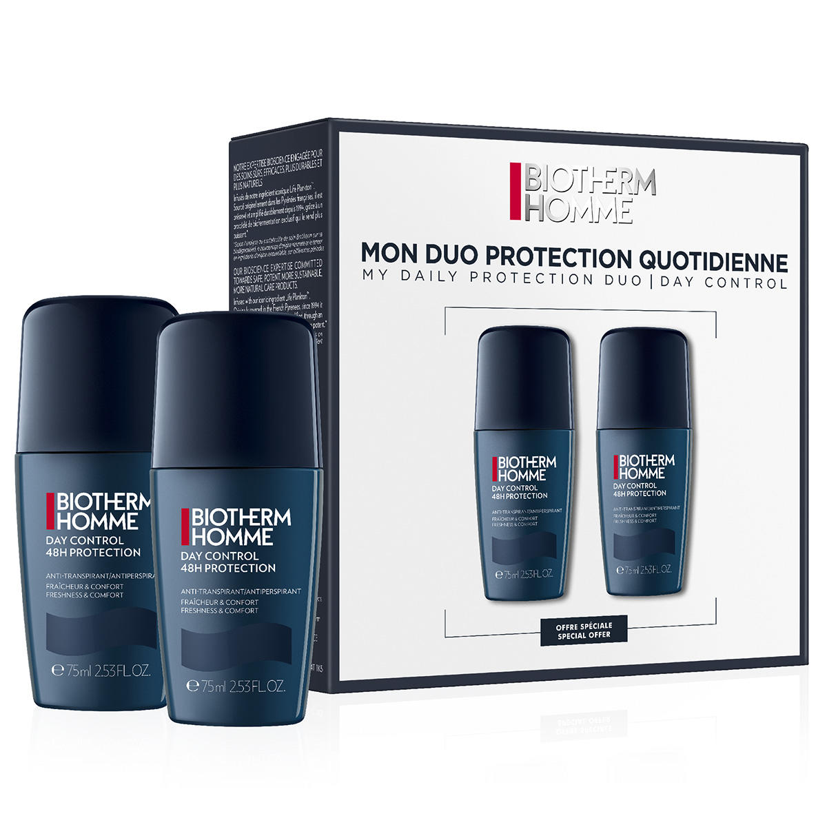 Biotherm Homme Day Control 48H Duo Set 2 x 75 ml - 1