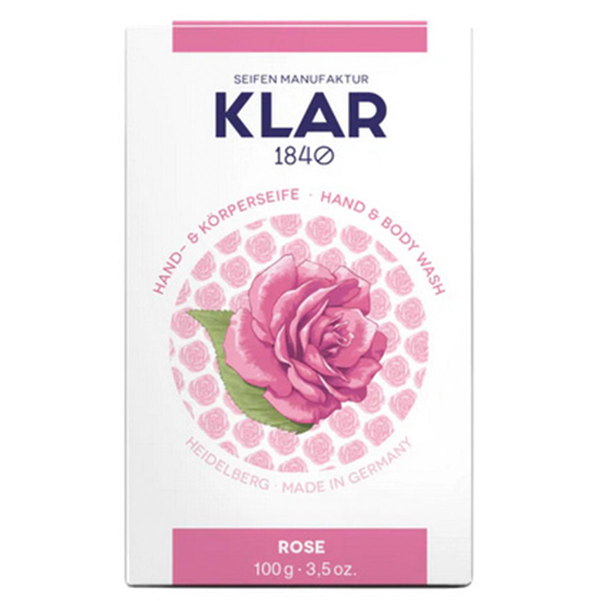KLAR Hand- & Körperseife ROSE 100 g - 1