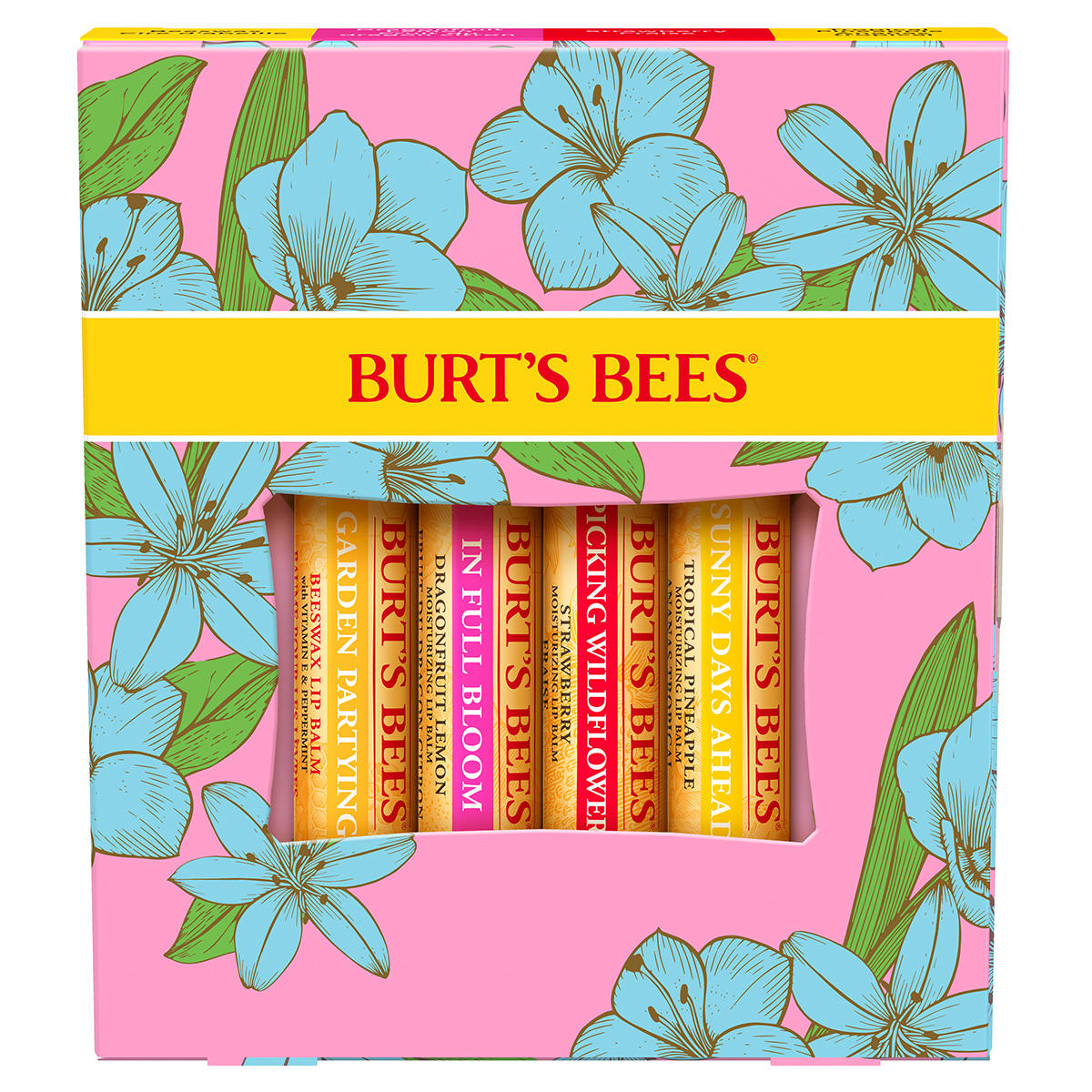 Burt´s Bees In volle bloei lippenbalsem cadeauset 4 Stück - 1