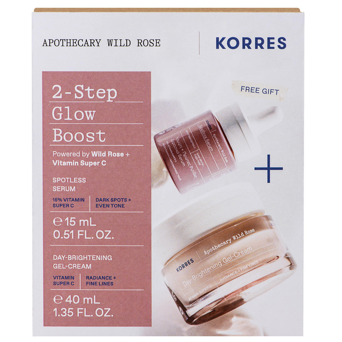 KORRES Apothecary Wild Rose Set 2-Step Boost for Glow  - 1