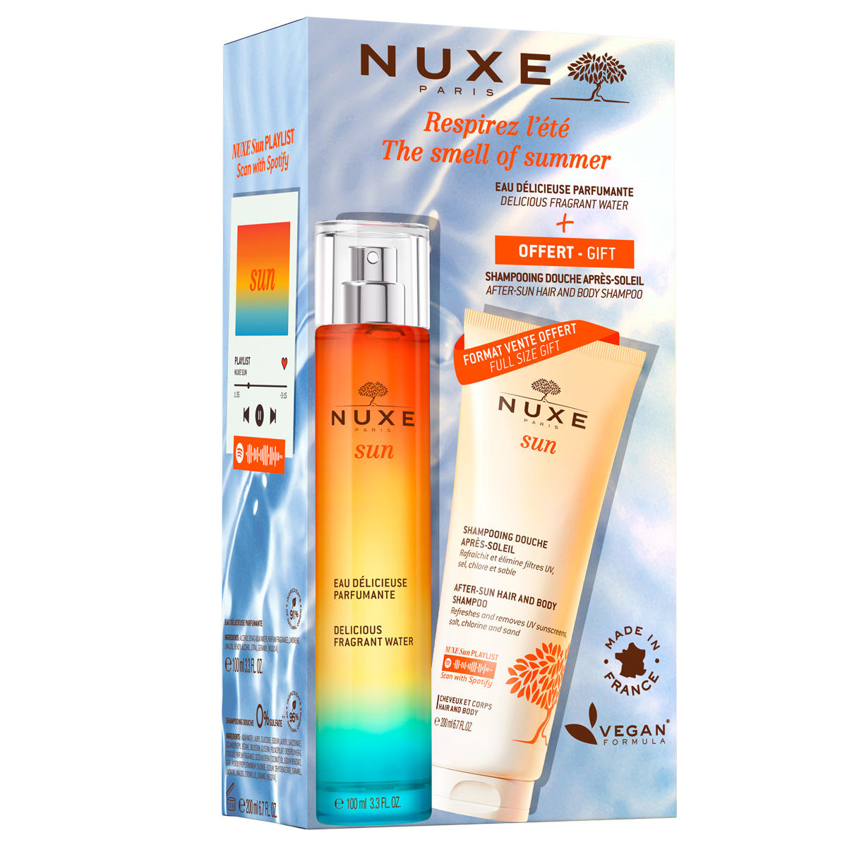 NUXE Sun Delicioso set de agua perfumada y champú para después del sol   - 1