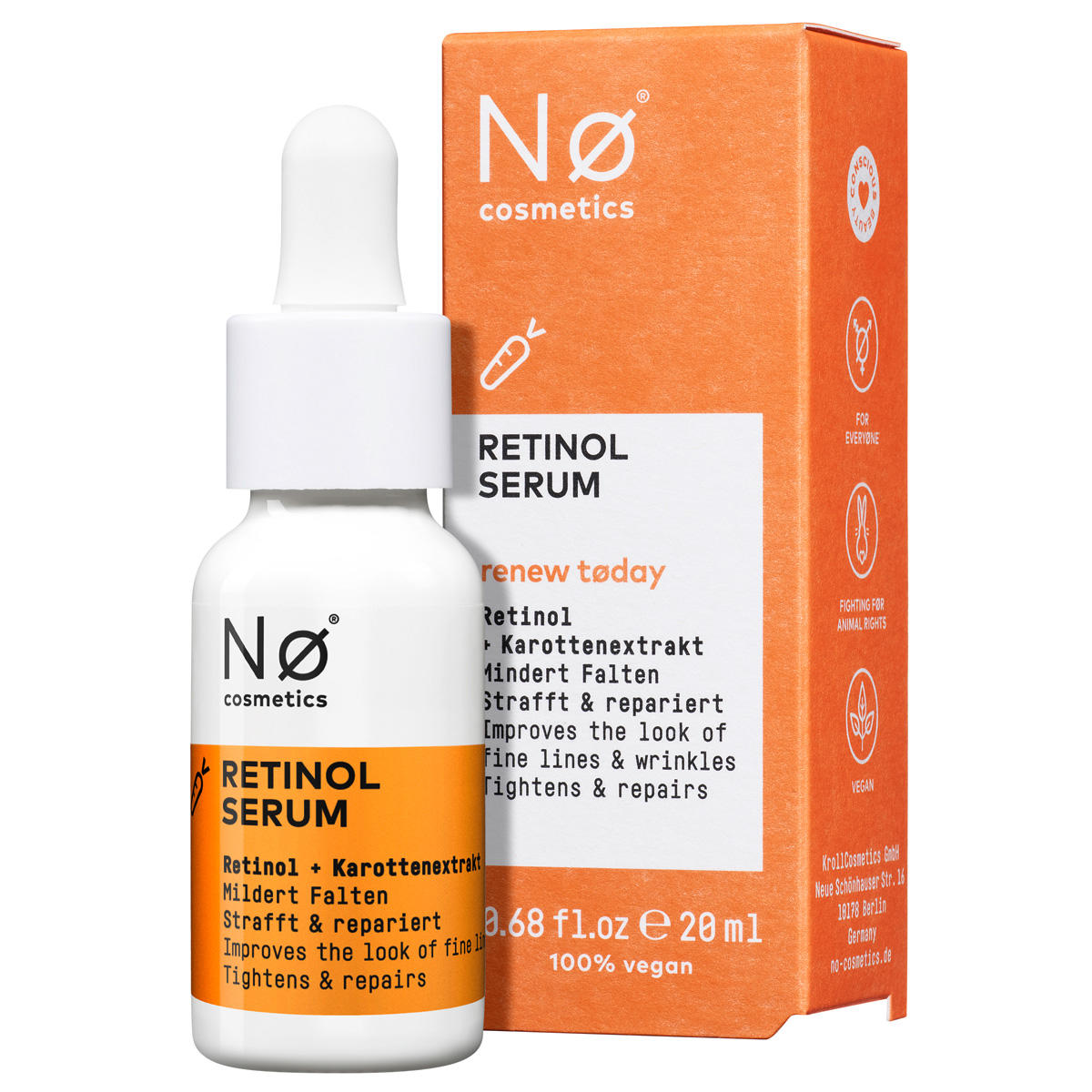 Nø Cosmetics renew tøday Retinol Serum 20 ml - 1