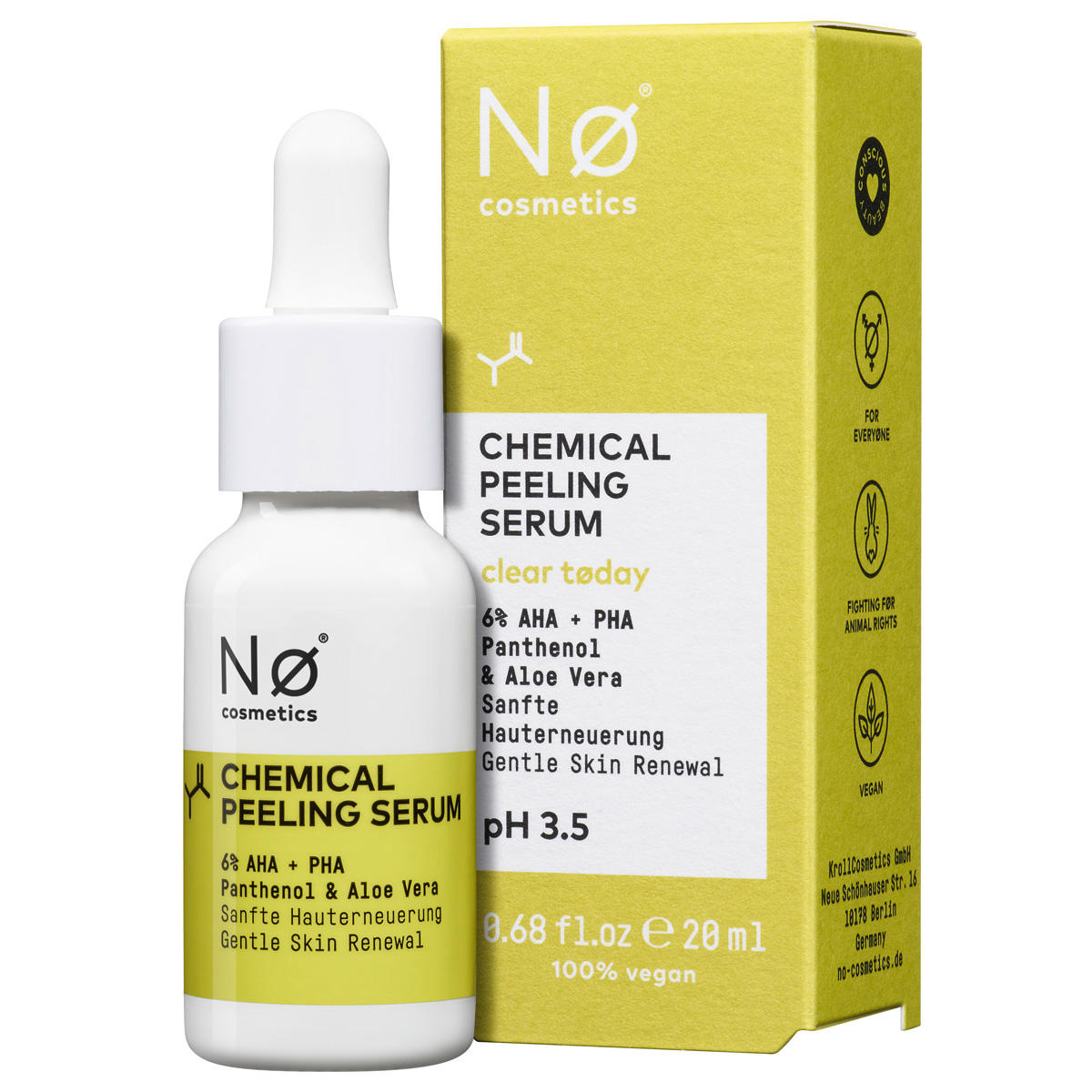 Nø Cosmetics clear tøday Chemical Peeling Serum 20 ml - 1