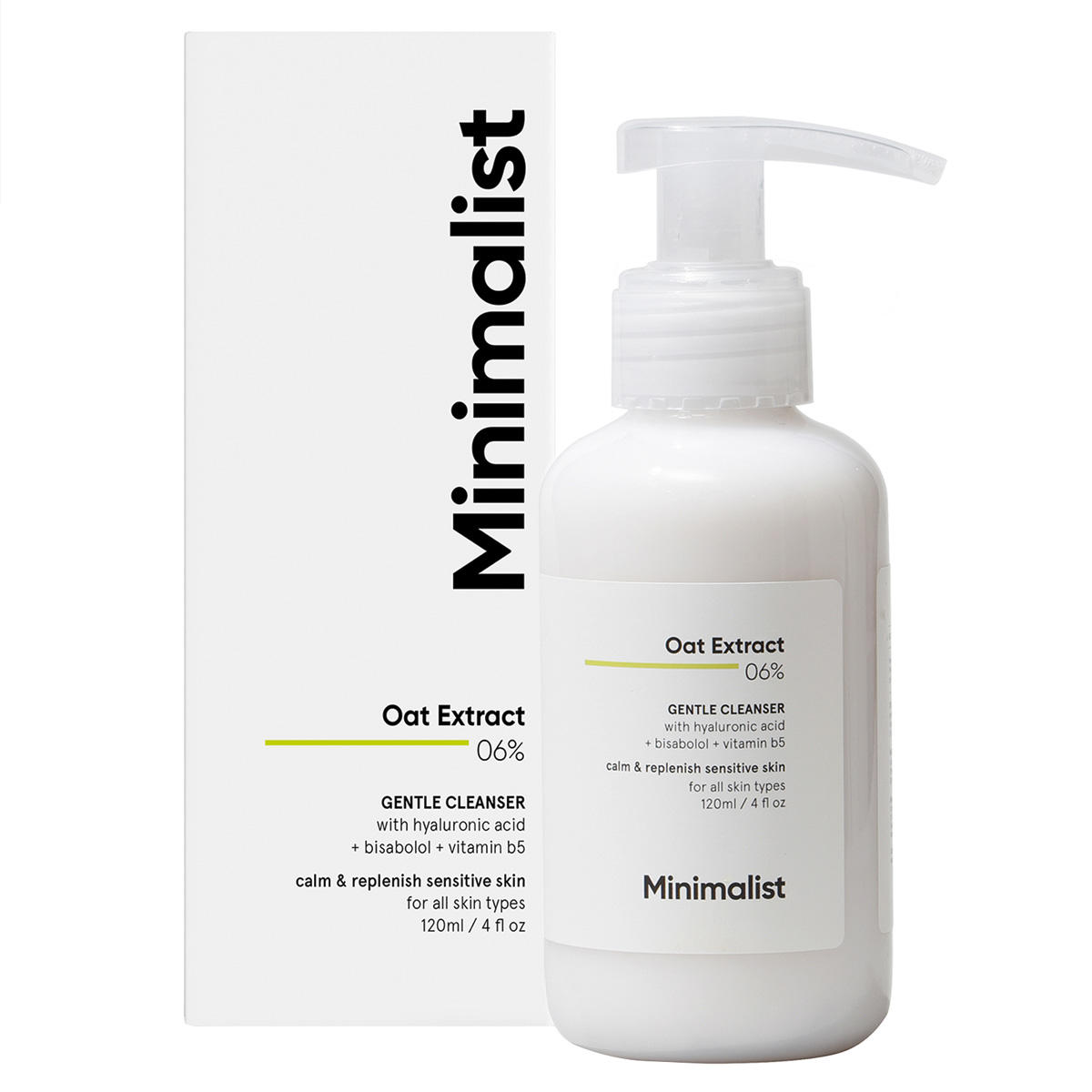 Minimalist Oat Extract 6% Face Cleanser 120 ml - 1