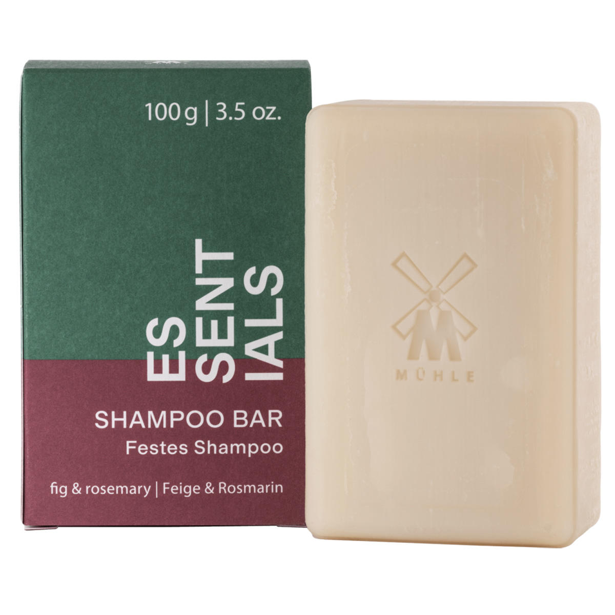 MÜHLE ESSENTIALS Stevige shampoo Vijg en rozemarijn 100 g - 1