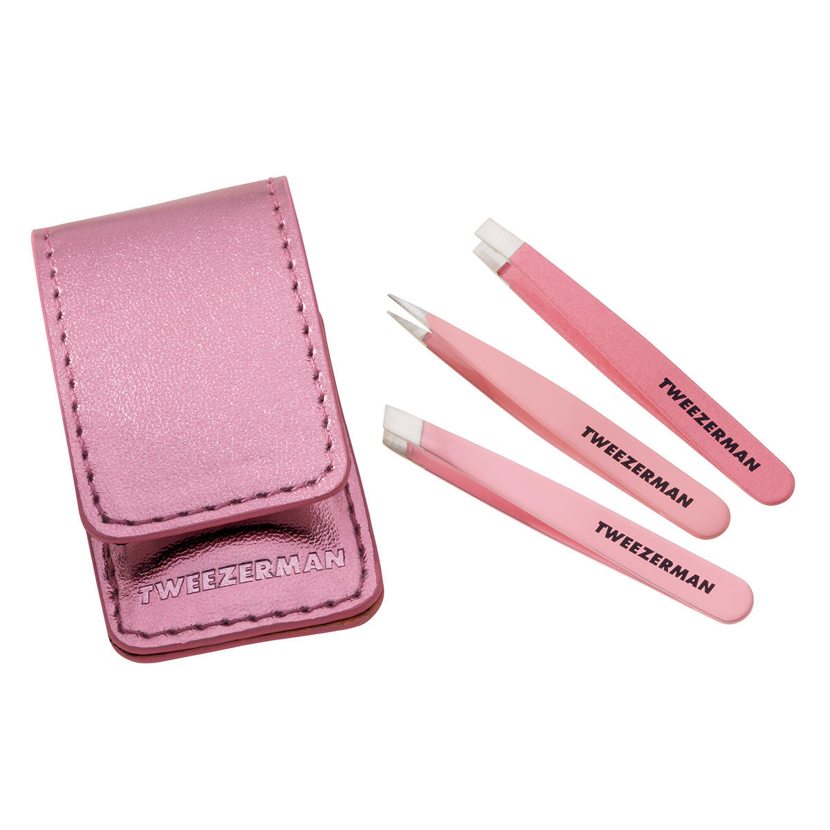 TWEEZERMAN Micro Mini Pinzetten Set Pink  - 1