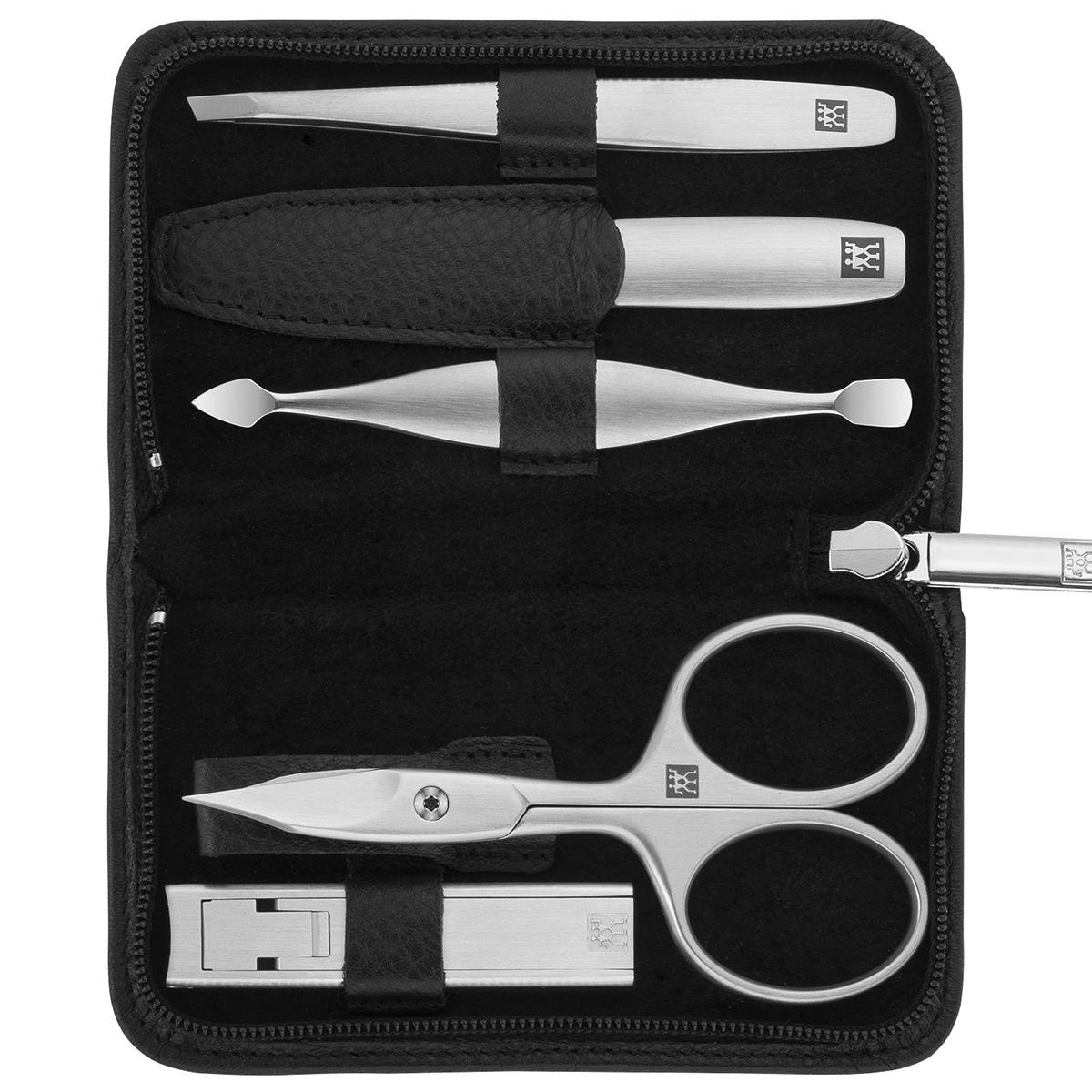 ZWILLING Estuche de manicura premium de 5 piezas en negro  - 1