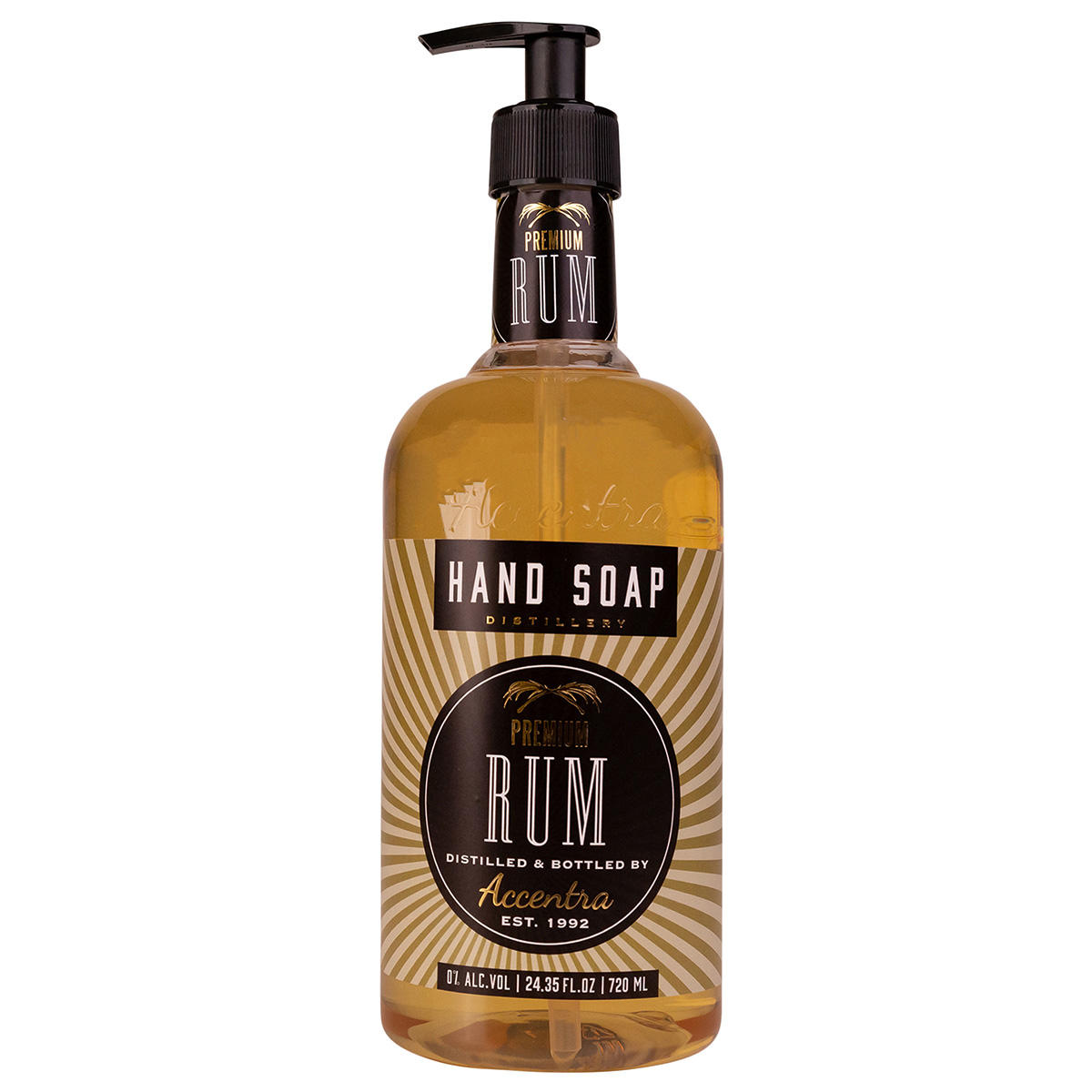 accentra MEN CLASSICS Hand soap RUM in pump dispenser 720 ml - 1