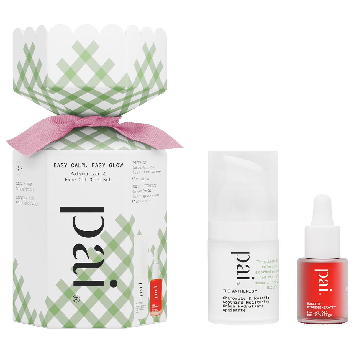 Pai Easy Calm, Easy Glow Moisturizer & Face Oil Gift Set  - 1