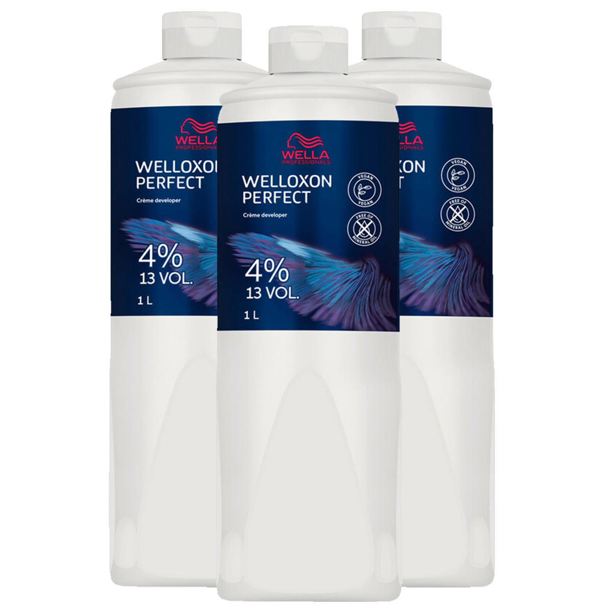Wella Welloxon Set de 3 Perfect Creme Developer 4 % - 13 Vol. 3 x 1 litre - 1