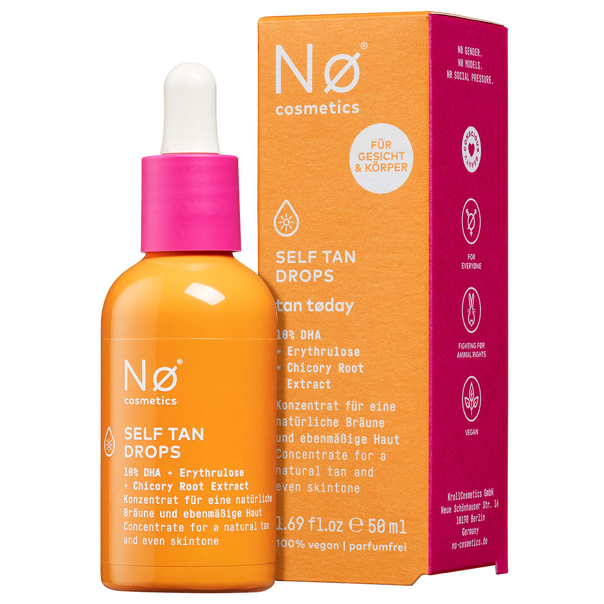 Nø Cosmetics tan tøday Self Tan Drops 50 ml - 1