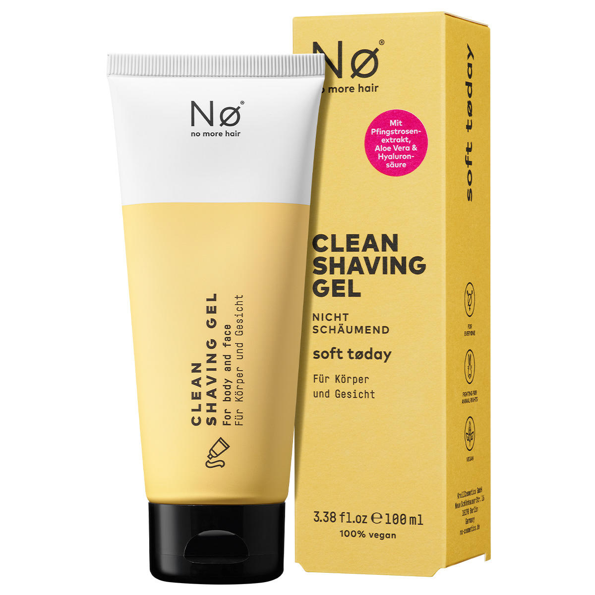 Nø Cosmetics soft tøday Clean Shaving Gel 100 ml - 1