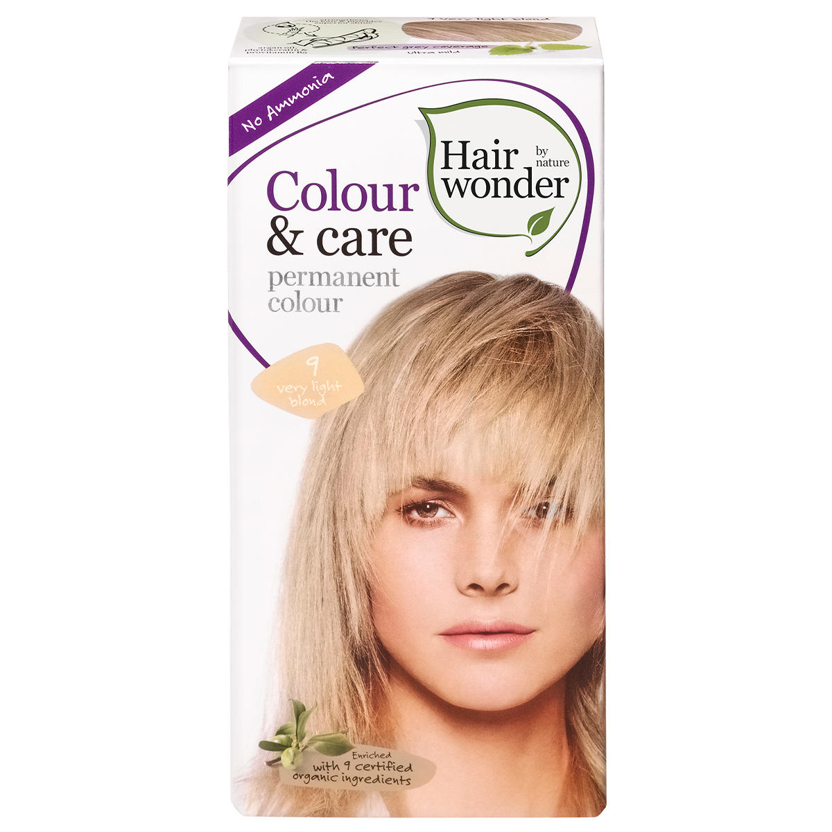 Hairwonder Colour & Care permanente kleur 9 zeer licht blond 100 ml - 1