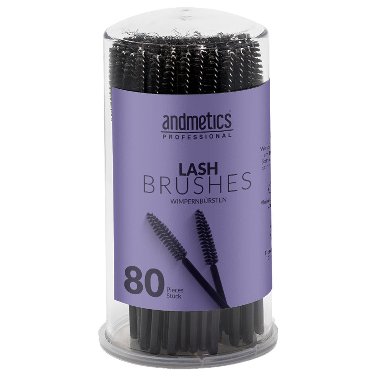 andmetics professional Lash Brushes 80 Stück - 1