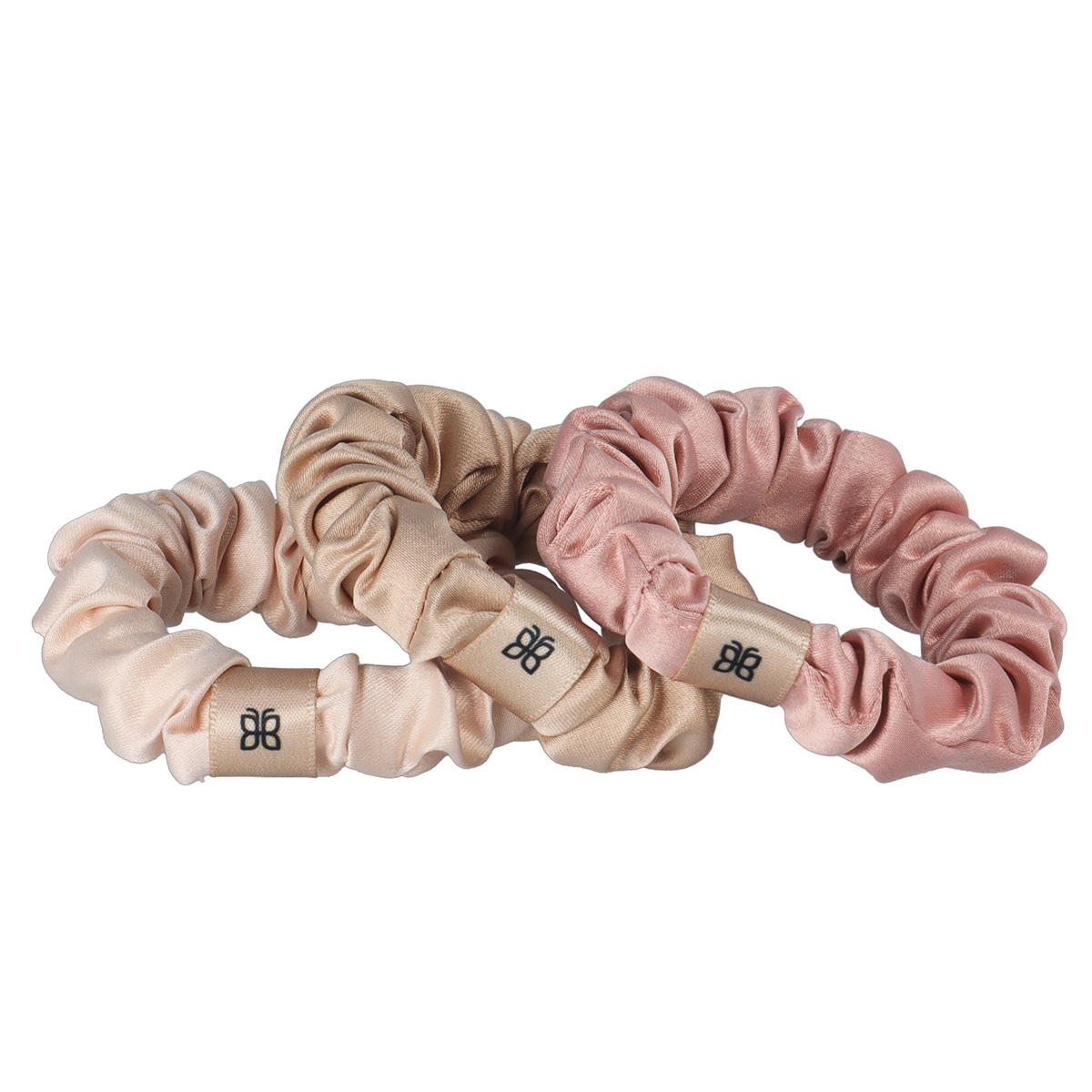 PARSA Beauty Scrunchie-Set mehrfarbig satiniert 3 Stück - 1
