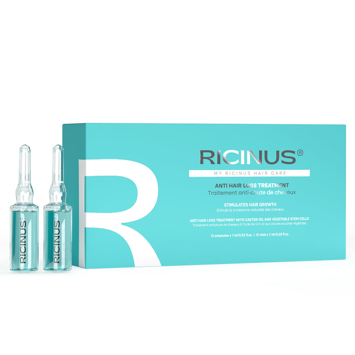 Ricinus Anti Hair Loss Treatment 12 x 7 ml - 1