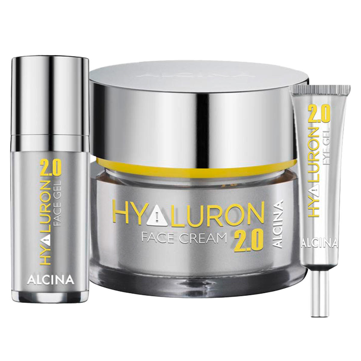 Alcina Hyaluron 2.0 Set (crème pour le visage + gel pour les yeux + gel pour le visage)  - 1